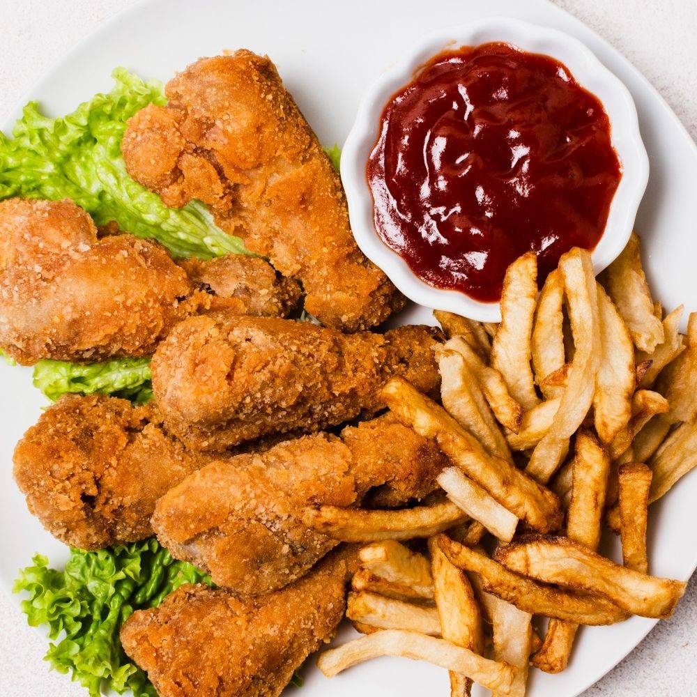 Poulet frites